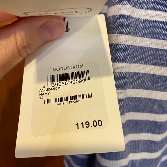 1901 jumpsuit in blue and white NWT - Picture 12 of 15